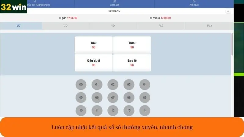 Luôn cập nhật kết quả xổ số thường xuyên, nhanh chóng