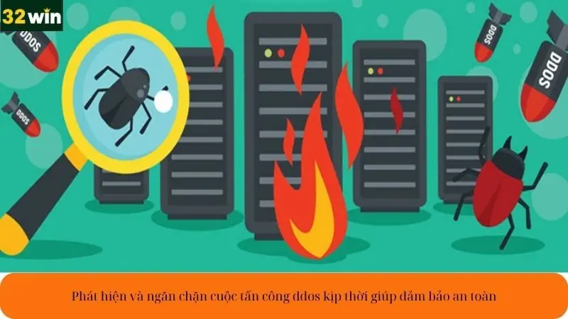 Phát hiện và ngăn chặn cuộc tấn công ddos kịp thời giúp đảm bảo an toàn